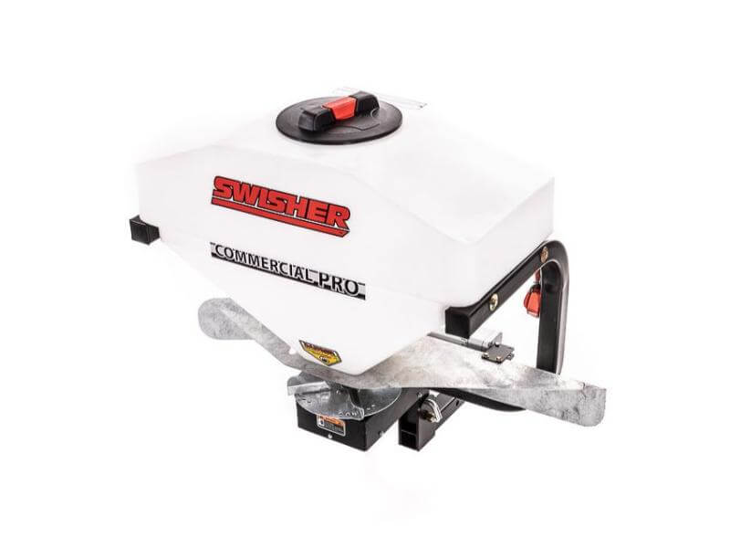 Swisher Commercial Truck Spreader – 25 Gallon, 300 lb Hopper, 1/3 HP Motor, Wired Remote Control
