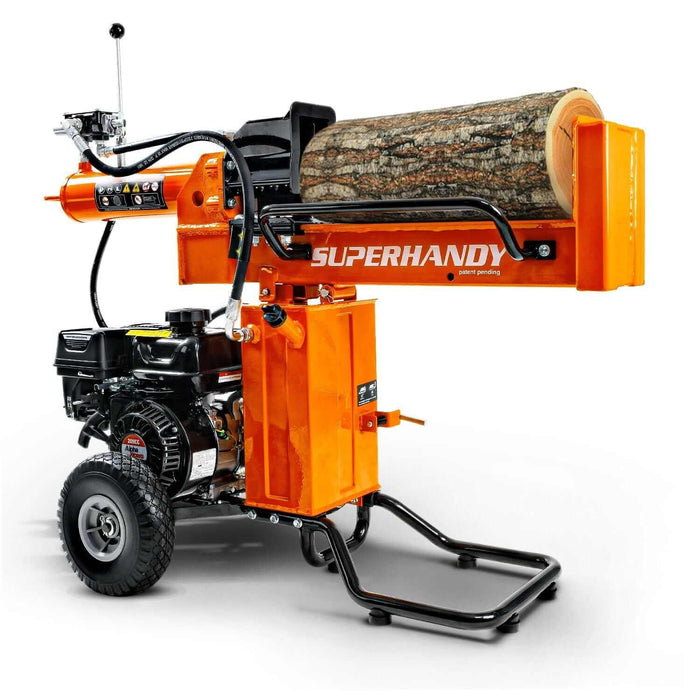 SuperHandy 25-Ton Gas Log Splitter – 7HP 209CC, Horizontal/Vertical, 20" Max Log Length
