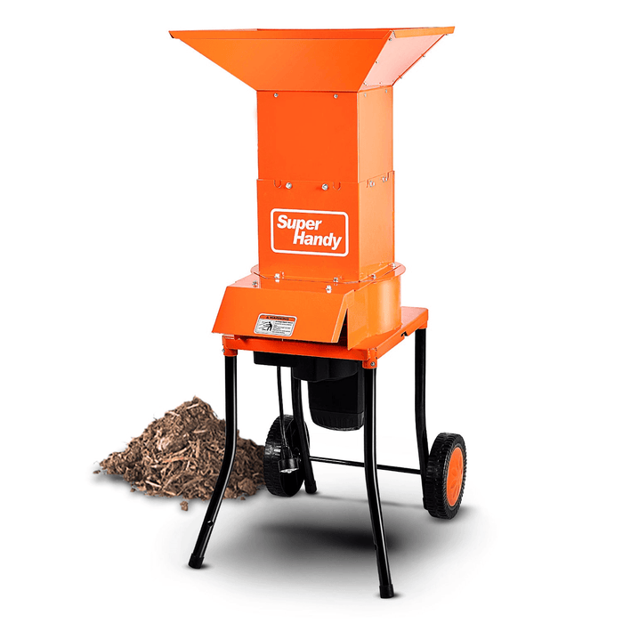 SuperHandy Electric Leaf Mulcher - 1800W, 11" Blade, 120V Corded, Steel Housing Body