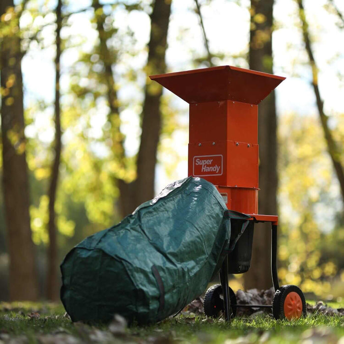 SuperHandy Electric Leaf Mulcher - 1800W, 11" Blade, 120V Corded, Steel Housing Body