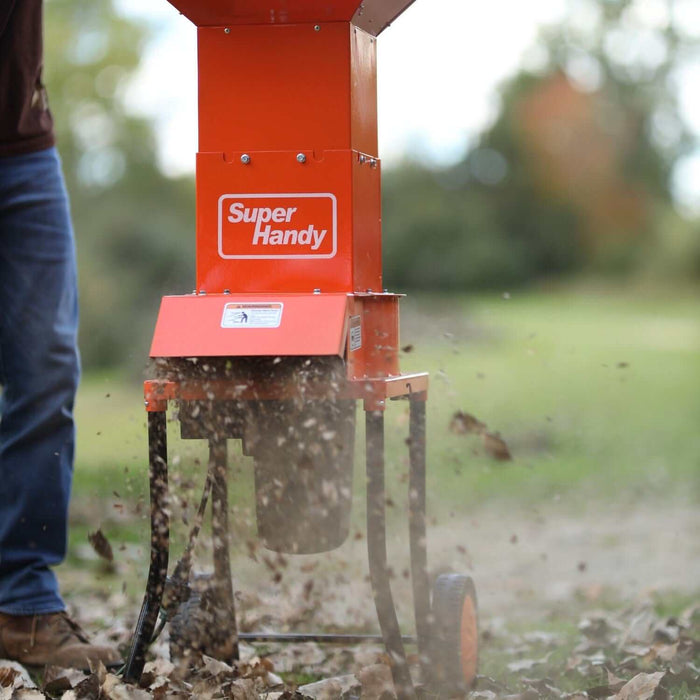 SuperHandy Electric Leaf Mulcher - 1800W, 11" Blade, 120V Corded, Steel Housing Body