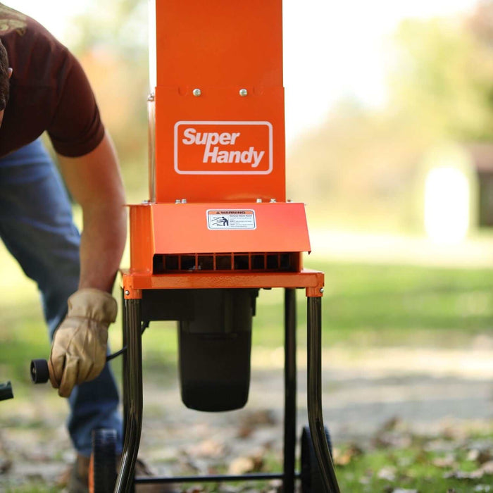 SuperHandy Electric Leaf Mulcher - 1800W, 11" Blade, 120V Corded, Steel Housing Body
