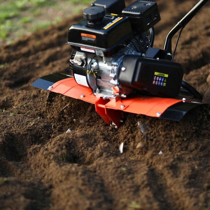 SuperHandy Gas Garden Tiller Pro - 7HP 209CC, 27" Width, 14" Depth