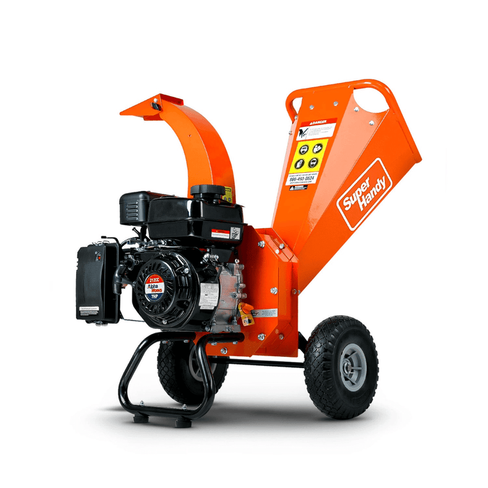 SuperHandy Wood Chipper Mini – 7HP 212CC, 3" Max Branch Capacity