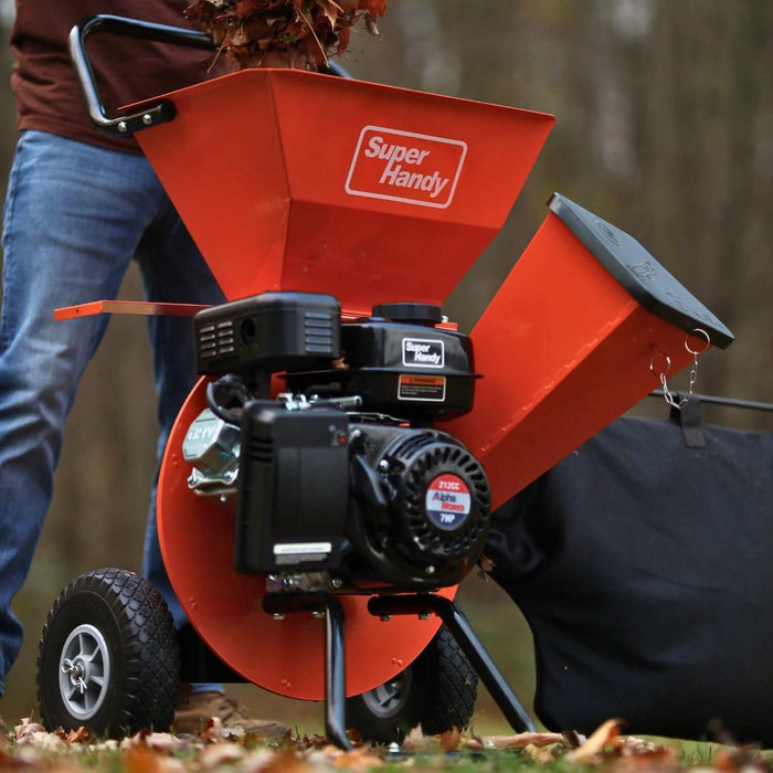SuperHandy Wood Chipper Pro – 7HP 212CC, 3" Max Branch Capacity