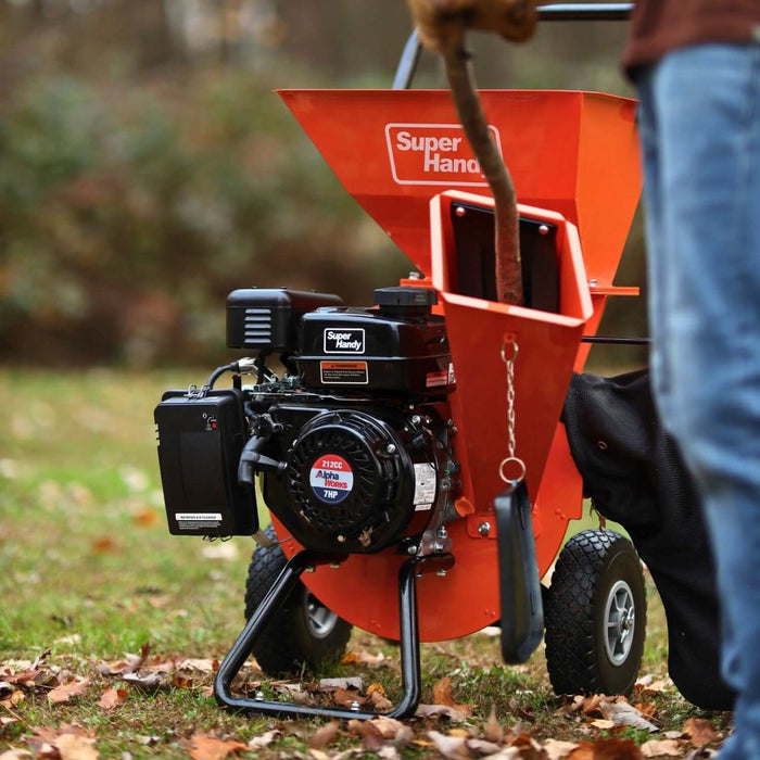 SuperHandy Wood Chipper Pro – 7HP 212CC, 3" Max Branch Capacity