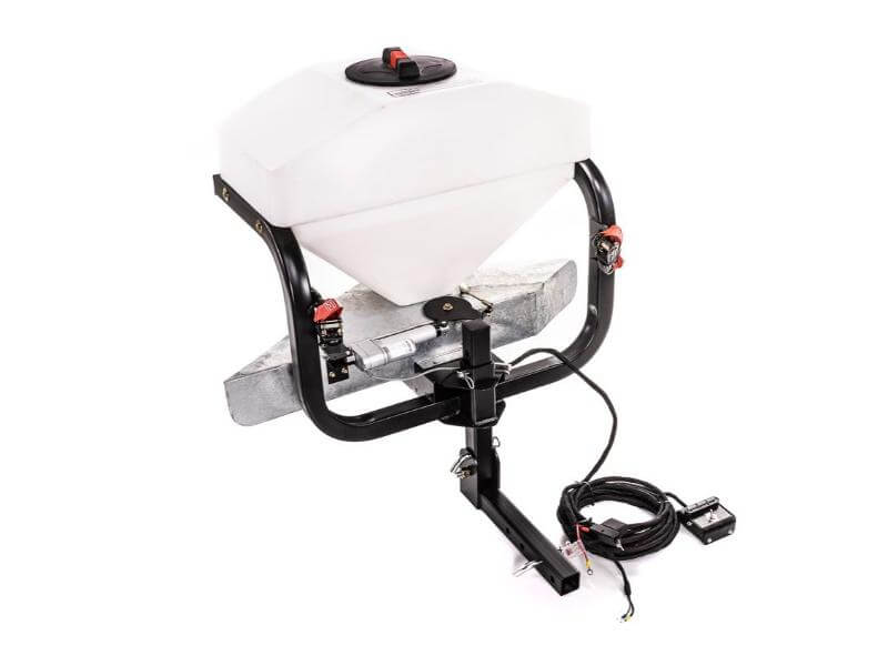 Swisher Commercial Truck Spreader – 25 Gallon, 300 lb Hopper, 1/3 HP Motor, Wired Remote Control