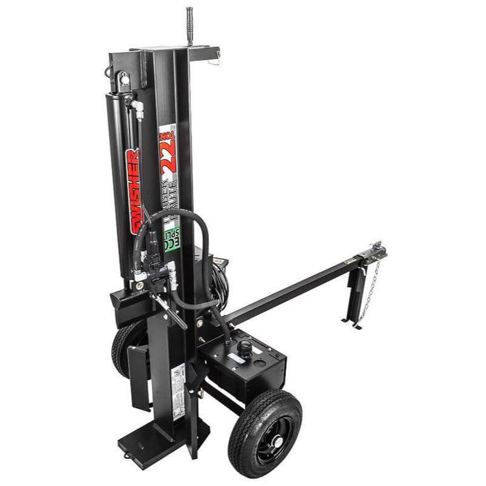 Swisher 22-Ton Timber Brute Eco Split Log Splitter – 120V Electric, Horizontal/Vertical, Road Towable