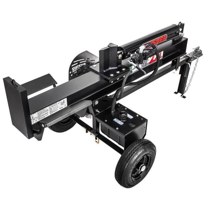 Swisher 22-Ton Timber Brute Eco Split Log Splitter – 120V Electric, Horizontal/Vertical, Road Towable