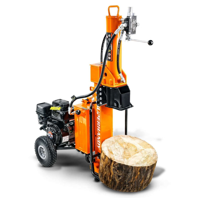 SuperHandy 25-Ton Gas Log Splitter – 7HP 209CC, Horizontal/Vertical, 20" Max Log Length