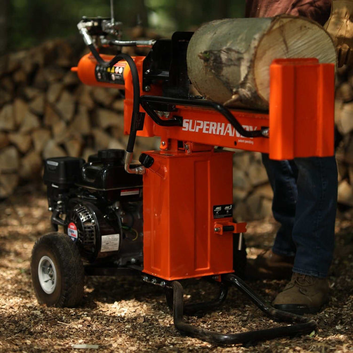 SuperHandy 25-Ton Gas Log Splitter – 7HP 209CC, Horizontal/Vertical, 20" Max Log Length