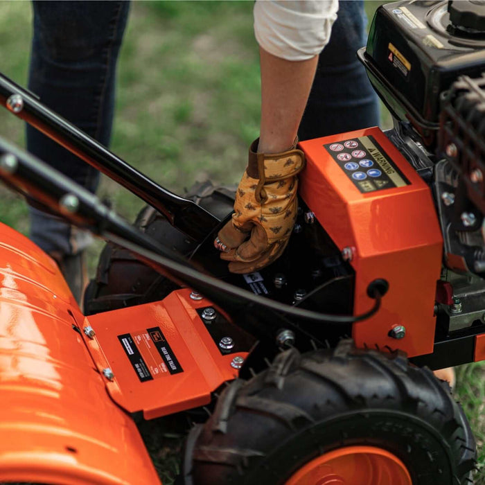 SuperHandy Rear Tine Tiller Pro – 7HP, 16" Width, 12" Depth – Heavy-Duty Soil Prep Tool