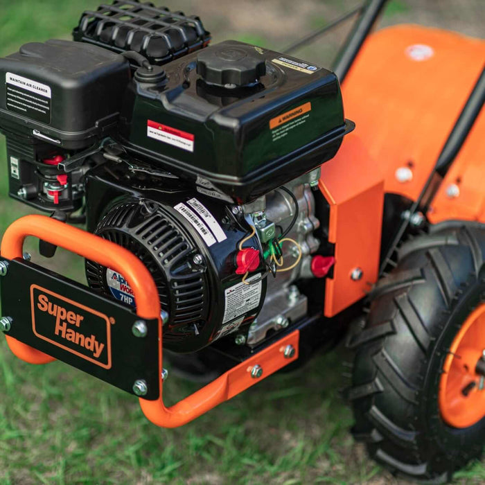 SuperHandy Rear Tine Tiller Pro – 7HP, 16" Width, 12" Depth – Heavy-Duty Soil Prep Tool