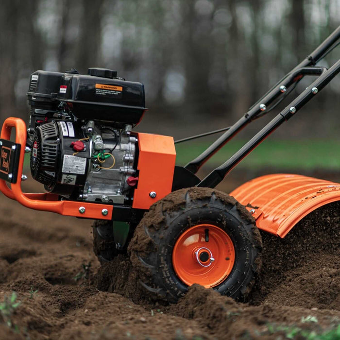 SuperHandy Rear Tine Tiller Pro – 7HP, 16" Width, 12" Depth – Heavy-Duty Soil Prep Tool