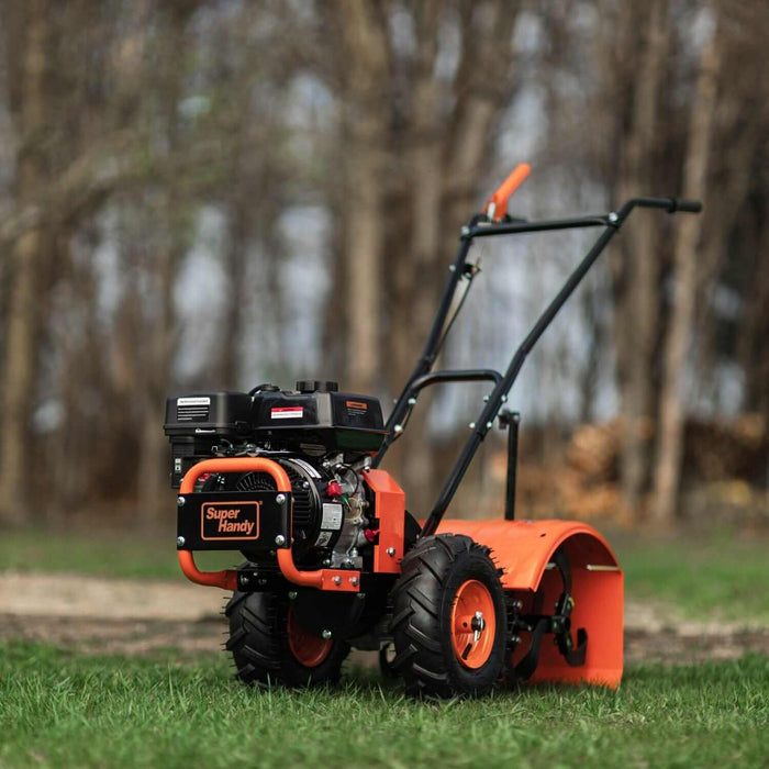 SuperHandy Rear Tine Tiller Pro – 7HP, 16" Width, 12" Depth – Heavy-Duty Soil Prep Tool